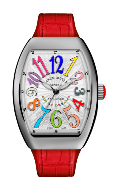 Best Franck Muller Vanguard Lady V 32 SC AT FO COL DR AC BLC COL AC (RGE) Replica Watch